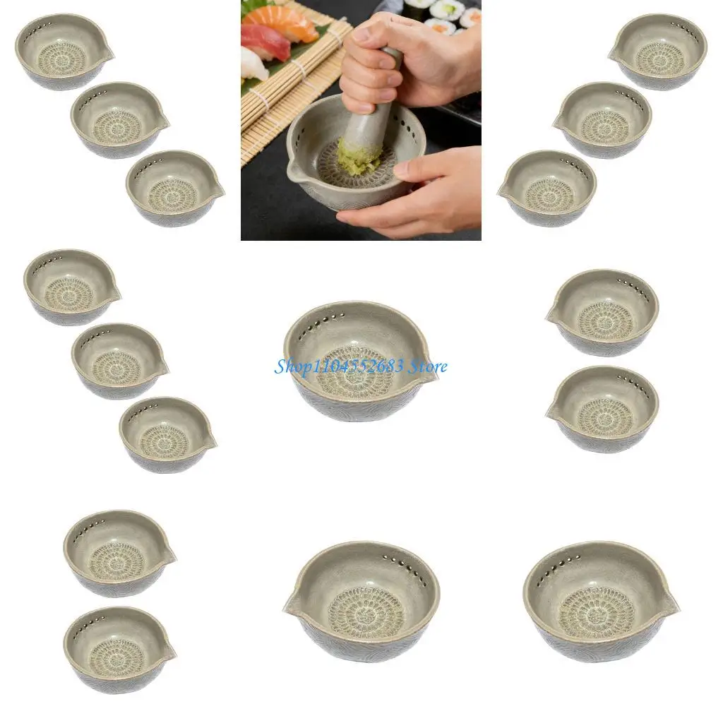 

Y6GD Resin Garlic Grater Plate Garlic Grater & Herb Bowl Kitchen Preparation Tool