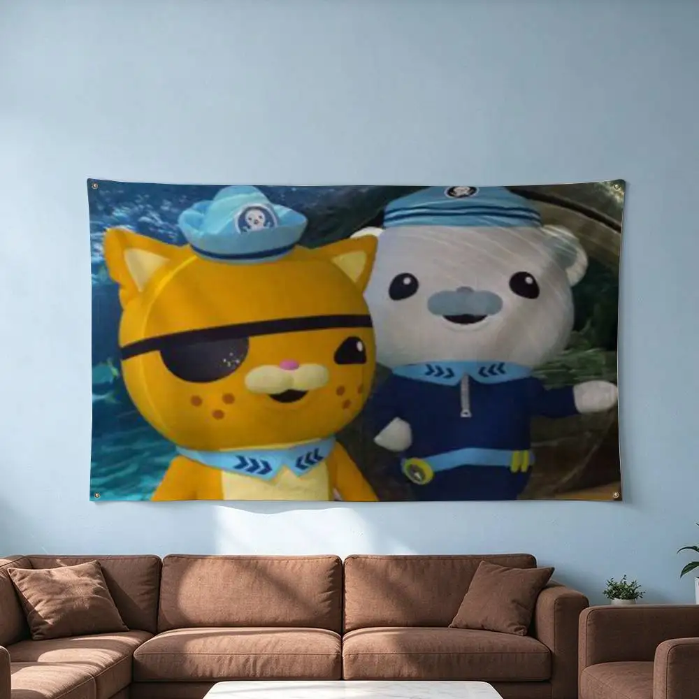 The Octonauts E-Expedition  Flags for Bedrooms Home Decor Items Outdoor Decors Garage Decoration Flaga