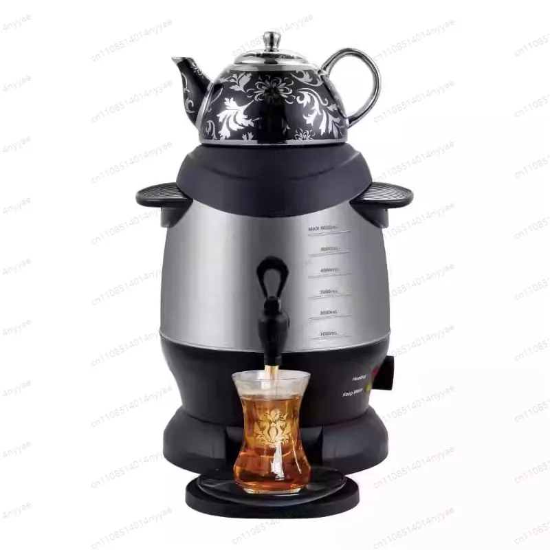 Electric Samovar White Ceramic Enamel Electric Kettle Water Kettle Thermostat Samovar Tea Maker