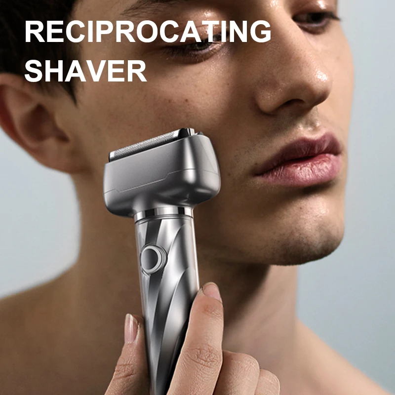 Professional Reciprocating Shaver For Man Multifunction Electric Beard Razor Twin Blade Rechargeable Face Beard Knives Trimmer