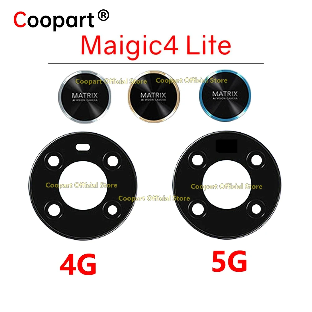 New Coopart Rear Back Camera Glass Lens Replacement For Honor Magic4 Lite Magic 4 Lite 4G 5G With Adhesive Sticker ANY-LX1