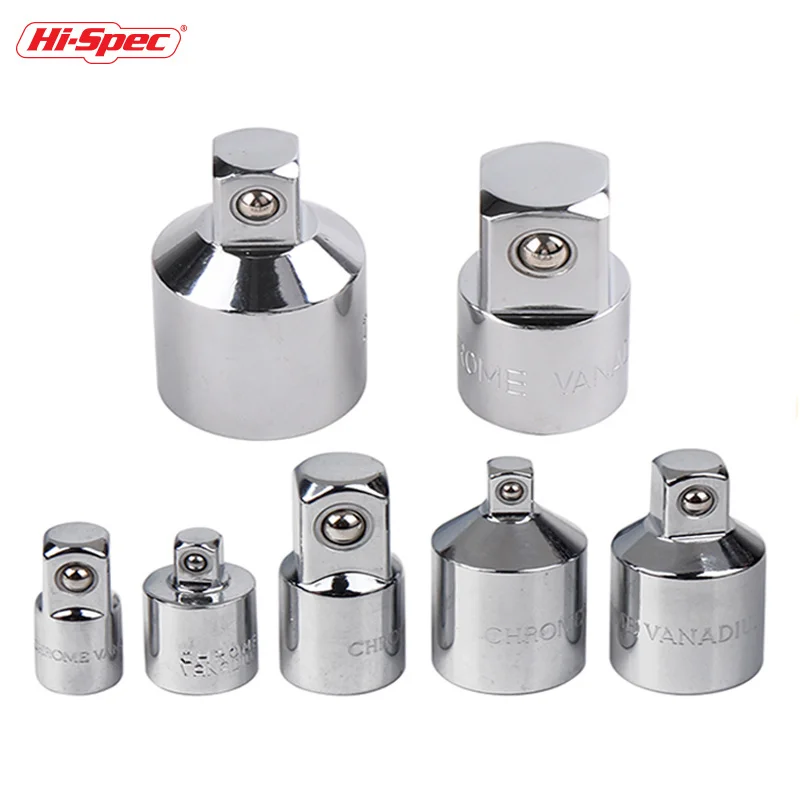 Hi-Spec Socket Adapter Ratchet Wrench Adapter 1/2 Big Fly Turn 3/8 Medium Fly Turn 1/4 Small Fly CR-V Chrome Vanadium Steel Tool