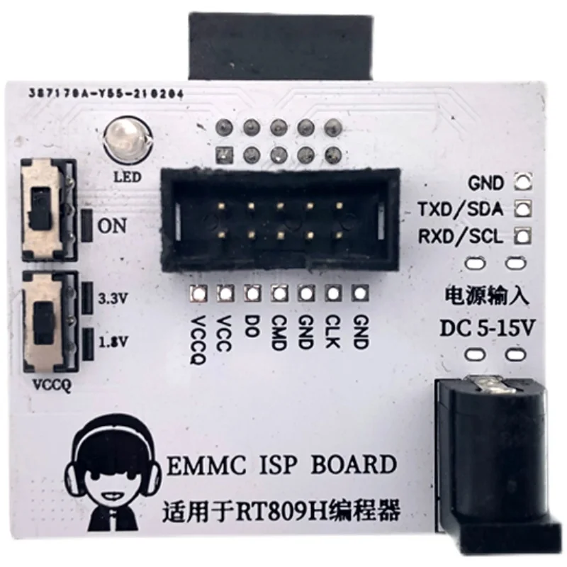 EMMC ISP Small Board EMMC Flywire Online Read-write Conversion Board RT809H Programmer Specific