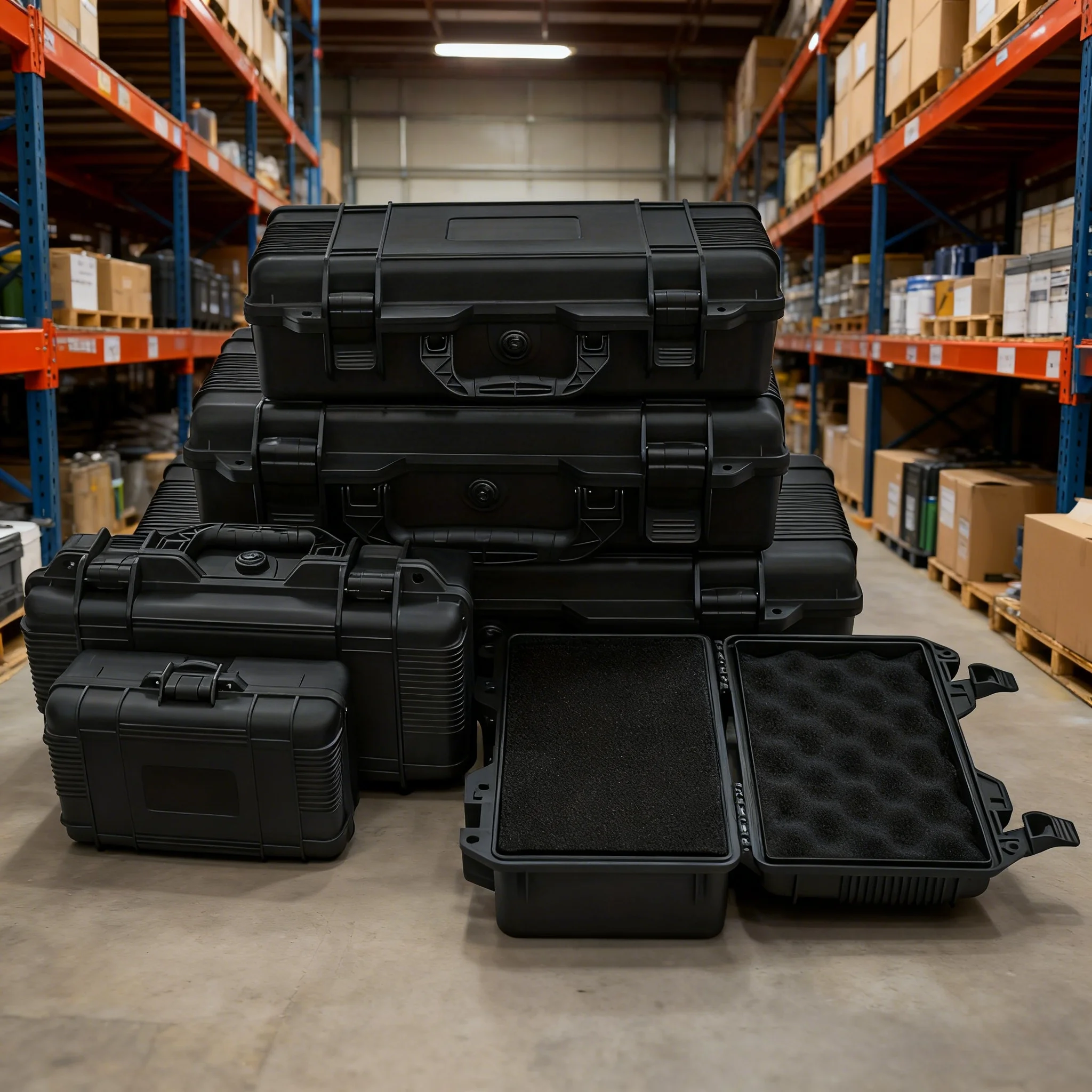 

Прочный водонепроницаемый, устойчивый к плесени и противоударный жесткий чехол 2 размера, внутренняя подкладка из пенопласта из полипропилена для камер и наружного снаряжения