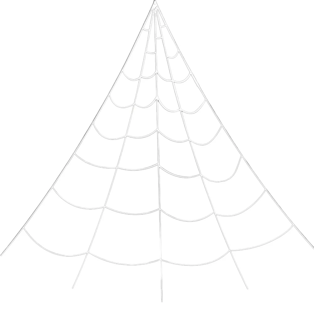 Grand Triangle toile d'araignée décoration Durable Polyester blanc Halloween extérieur toile d'araignée accessoire fête effrayant toile d'araignée accessoire