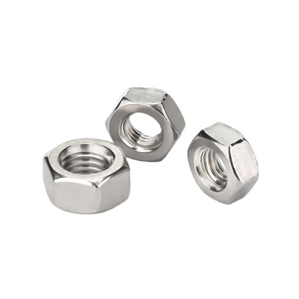 M5 M6 M8 M10 M12 M14 M16 M18 M20 M22 M24 M27 M30 M33 M36 M39 304 Stainless Steel Hexagon Nuts GB6170