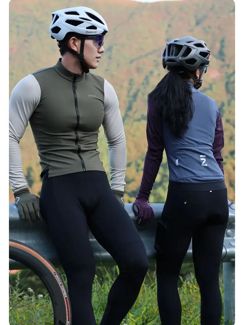 AliExpress INBIKE INIBKE Long Sleeved Men's Cycling Jersey Winter Fleece Bicycle Jersey Bike Riding Clothing