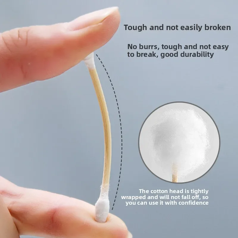 Dual Head Cotton Swabs Multipurpose Disposable Baby Cleaning Makeup Removal Facial Skincare Stick 500pcs