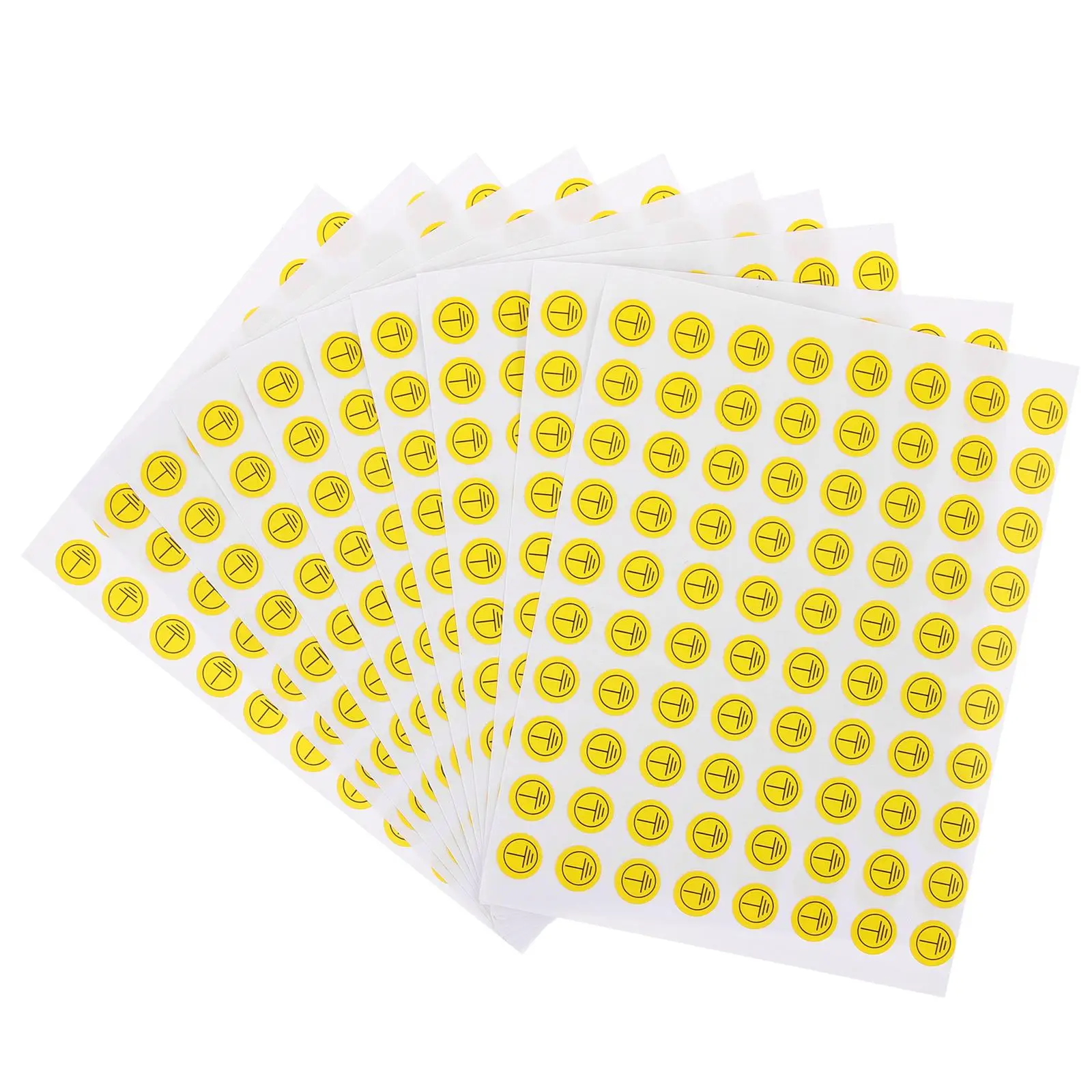800 Pcs Symbol Stickers 10mm Electric Panel Stickers Circular Electrical Labels Warning Safety Signs Traffic Marks
