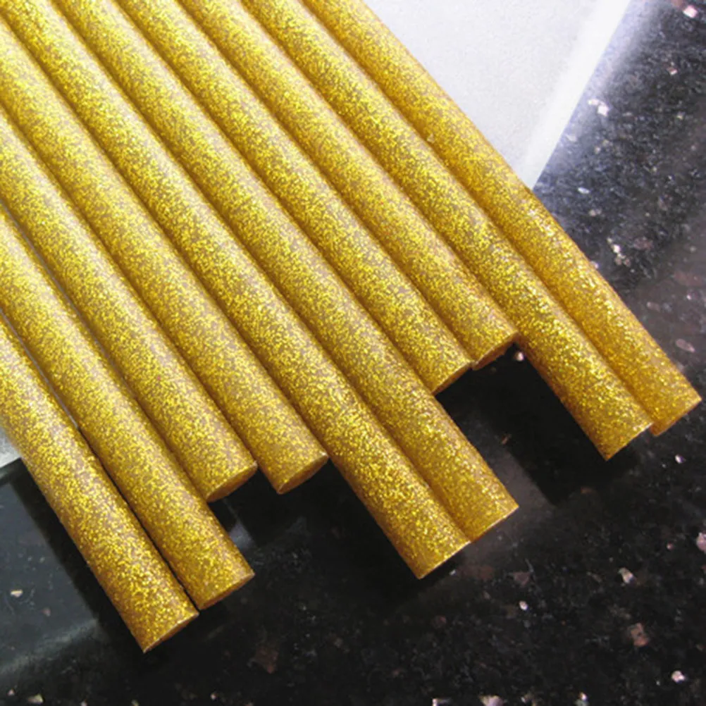 

50 шт. клеевых стержней с блестками, 10 цветов, 7ммx100мм, с сильным клеевым составом, быстросохнущие, для рукоделия, DIY, школьных проектов, работы по дереву и бумаге