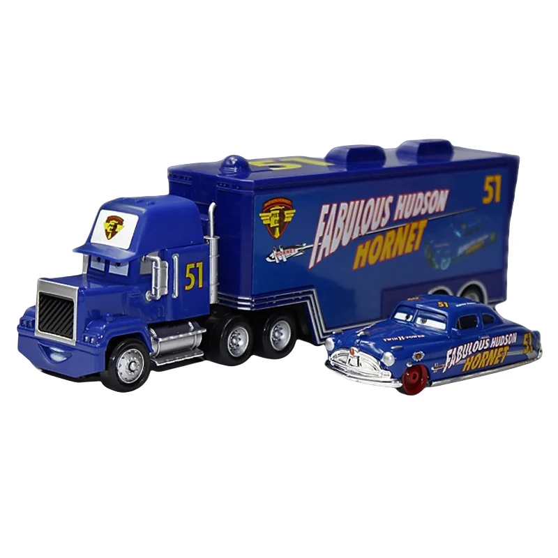 Auto-Spielzeug Lightning McQueen Jackson Storm Chick Hicks Druckguss-Container-LKW Metall-Legierung Modellauto Peripheres Spielzeug Geburtstagsgeschenke