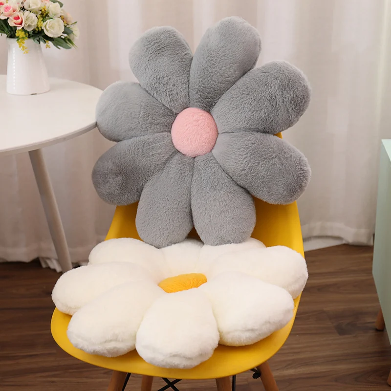 

New Flower Plush Throw Pillow Soft Stuffed Cotton Cushion Living Bedroom Home Chair Sofa Decorative Pillows Birthday Gifts