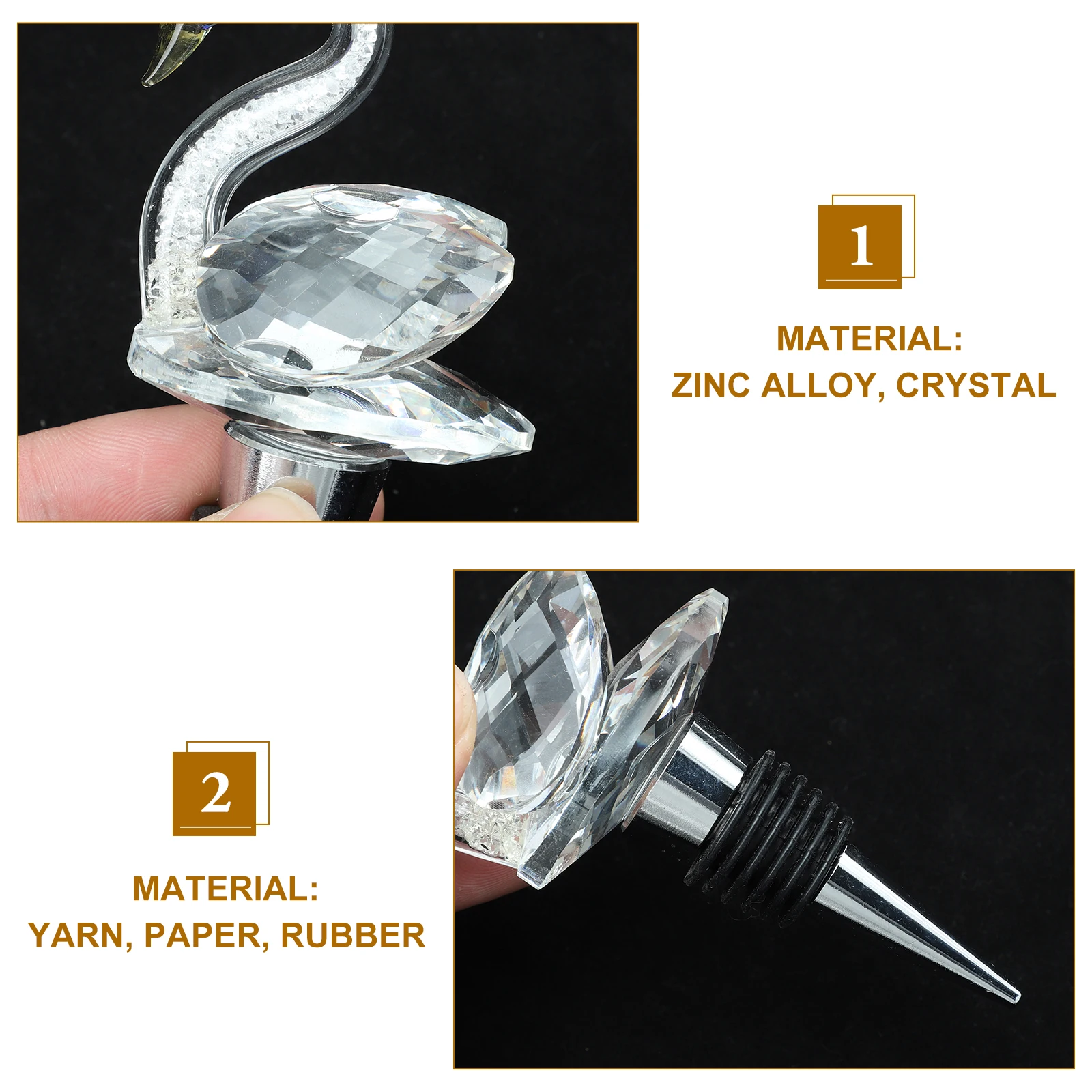 

Stopper Exquisite Bottle Plug Airtight Seal For Wine Preservation Reusable Household Sealing Stopper Decorative