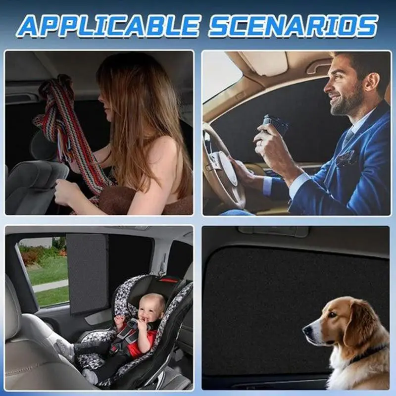 

Suction Cup Car Sunshade Curtain Driver Side Window Shade Bocker UV Protection Shield Cover Breathable Privacy Screen Cooling