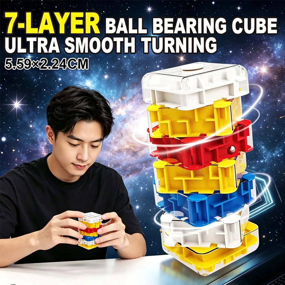 Hot 3D Maze Magic Cube Fidgeting Toys Kids Labyrinth Creative Intelligence Cube Logical Thinking Anti Stress Educational Toys
