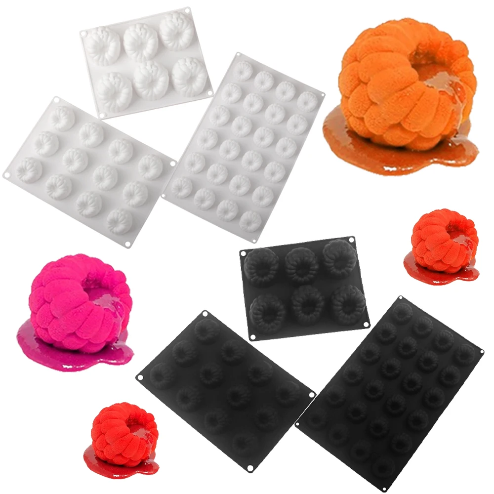 Raspberry Mousse Silicone Mold, in the French  style Raspberry Shape for Chocolate Desserts and Baking