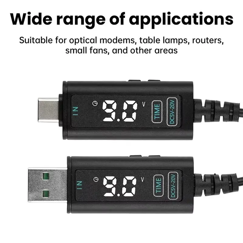 X64A-Boost Converter DC5V-10V To DC5V-20V PD Decoy Trigger Step-Up Converter Cable Connecter Power Supply