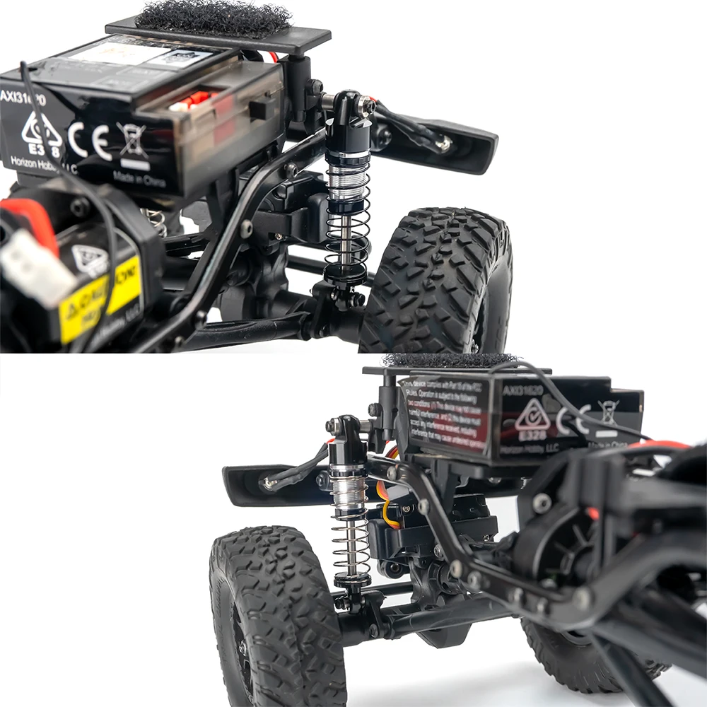 YEAHRUN 4Pcs Aluminum Alloy 32/33/36/38/43/48/53mm Shock Absorbers Damper for Axial SCX24 1/24 RC Crawler Car Upgrade Parts