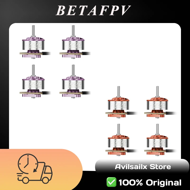 

Бесколлекторный двигатель BETAFPV 0702Ⅱ 30000KV, 23000KV, 27000KV, высокоскоростной безколлекторный мотор для повышения производительности FPV-дронов Tiny Whoop