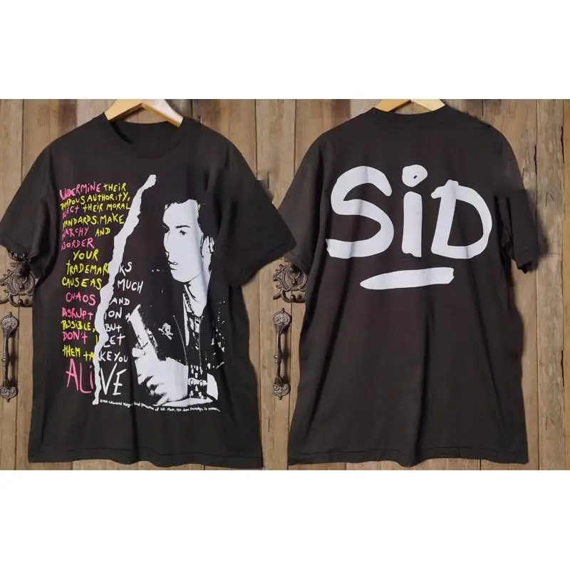 Vintage Style Sid Vicious Sex Pistols Aop All Over Print New Band T shirt