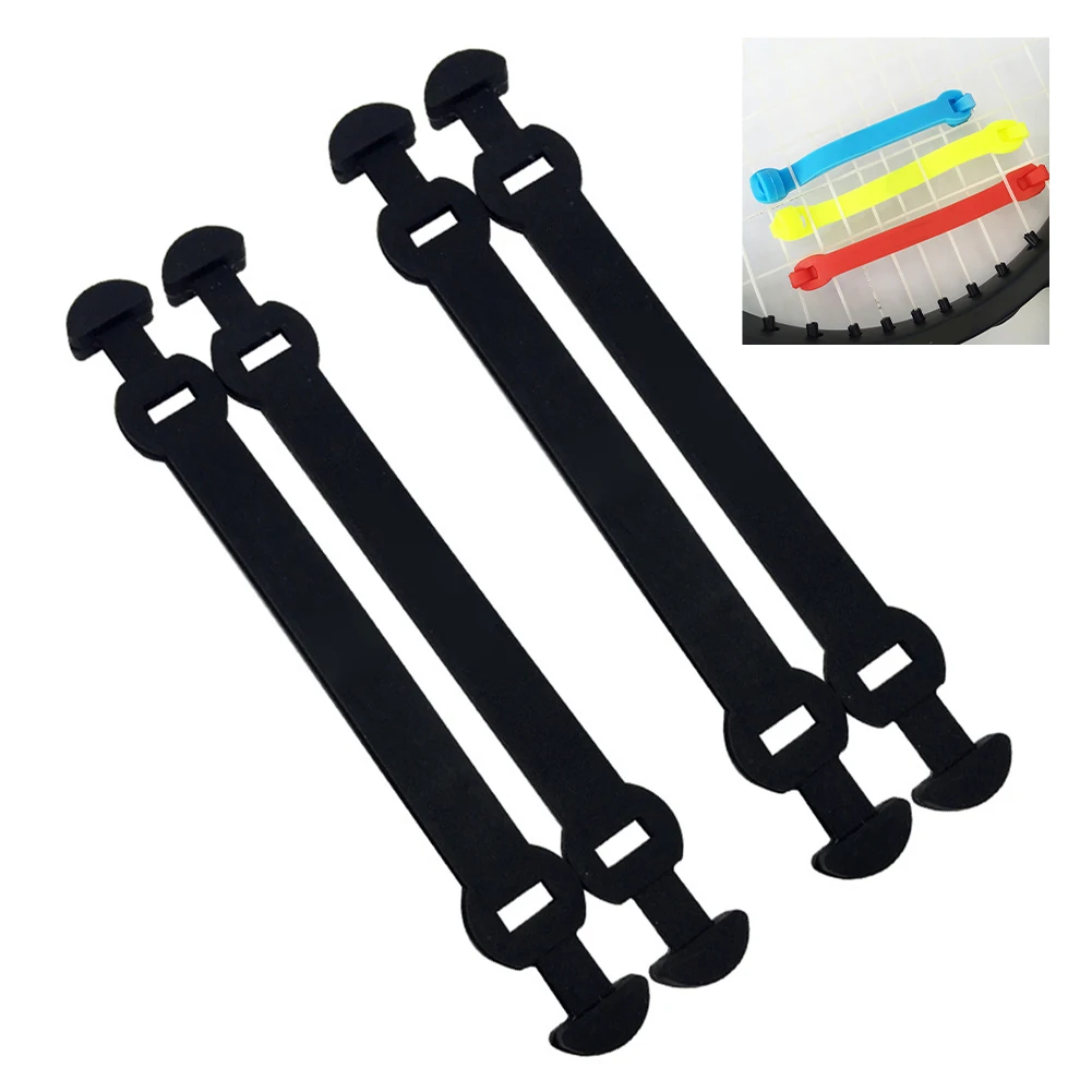 

4Pcs Silicone Tennis Racket Dampener Shock Absorber Reduce Vibration For Racquet String Accessories Red Blue Black Yellow