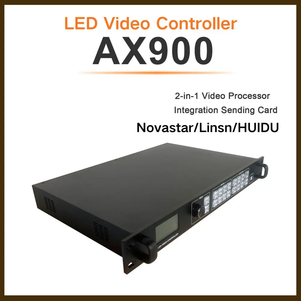 

Видеопроцессор AX900 All-in-One со светодиодной отправляющей картой Novastar MSD600, контроллер видеосигнала с плавным переключением каналов для LED-дисплеев