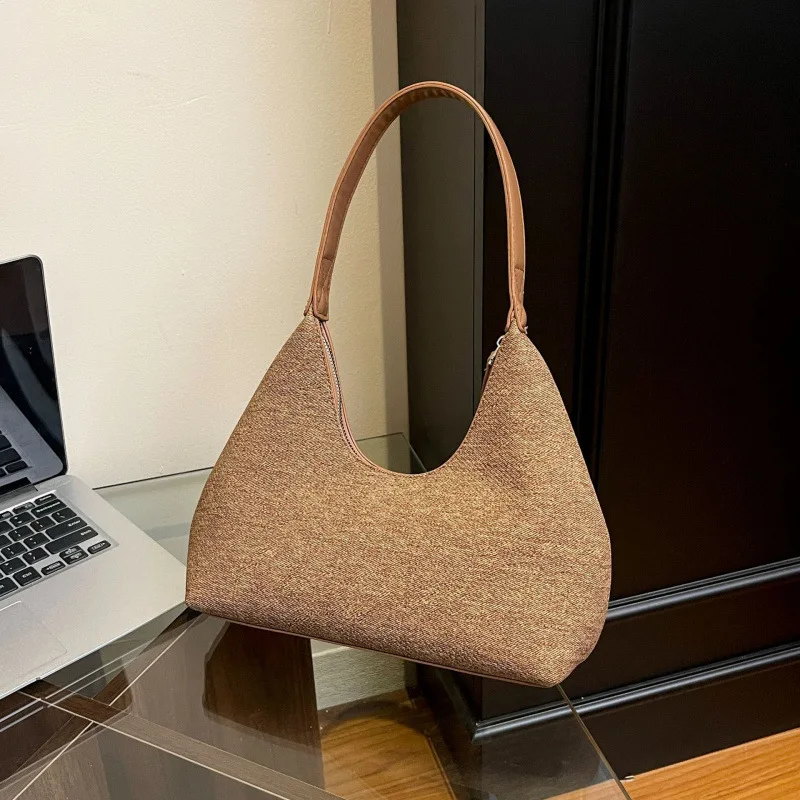 

New Retro Large-capacity Bag Women, Sen Meng Fashion Casual Shoulder Bag Handbag Simple and Versatile