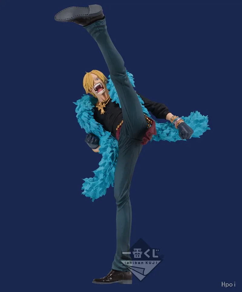 16CM Anime une pièce Sanji Figure 20th anniversaire bleu ensemble poupée modèle jouet cadeau Collection Aciton Figure PVC