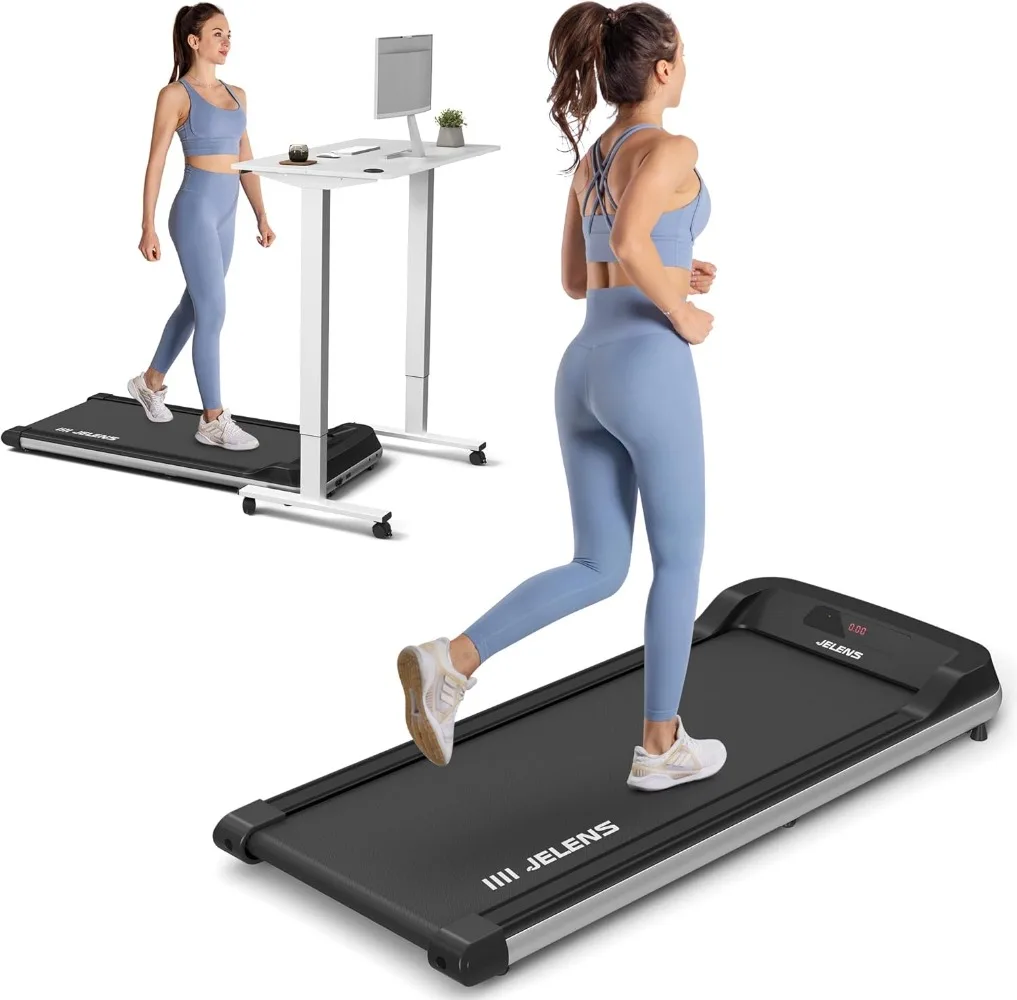 Walking Pad 2 in 1 Treadmill for Walking and Jogging, Under Desk Treadmill, 2.5HP Portable Walking Treadmill, LED Display