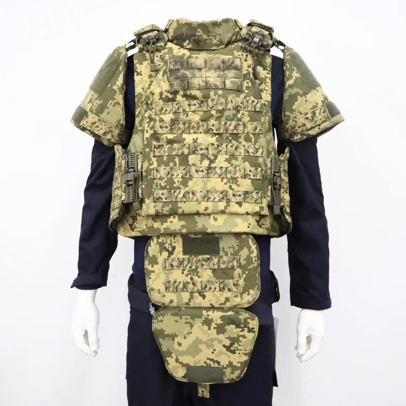 

Vanda Full Protection Green Camo Nylon 66 Quick Release Tactical Vest