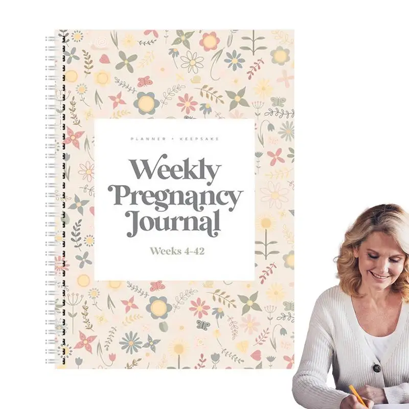 Pregnancy Planner Weekly Pregnancy Organizer 8.3x11.2 Inch Pregnancy Book Keepsake Journal For Documenting Pregnancy Memories