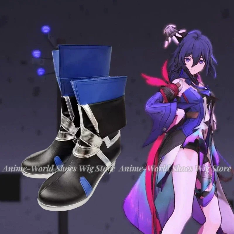 Seele 靴コスプレアニメゲーム Honkai: スターレールファッションハイヒールショートチューブ女性のためのパーティーロールプレイアクセサリー