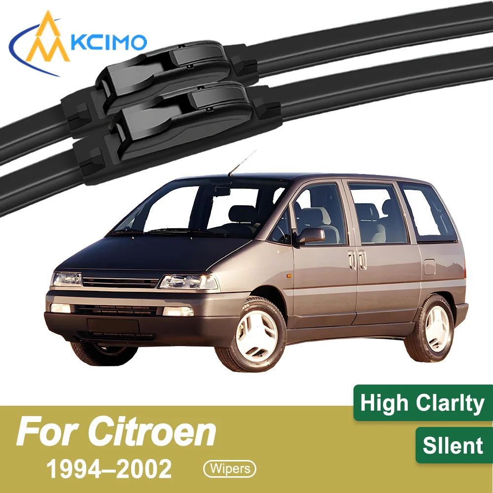 

2PCS Wiper Blades Compatible for Citroen Eurovans 1994–2002 All-Season Smooth Quiet Wiping Effective Clear View