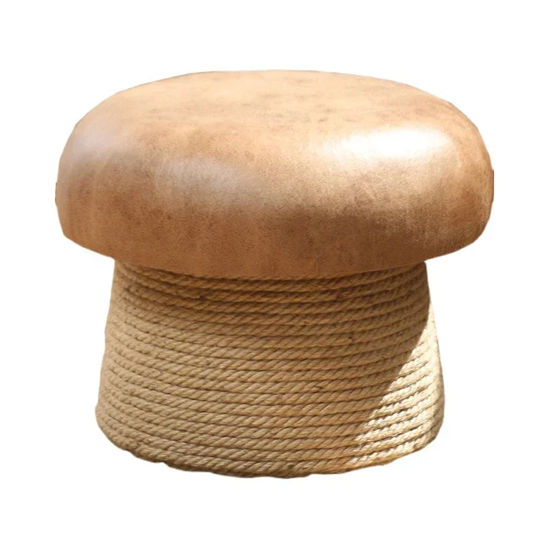 

Handmade Hemp Rope Stool,Shoe Changing Stool,Living Room Sofa Footstool,Lounge Chair,Home Furniture,Mobile Seat,Soft Pack Stool