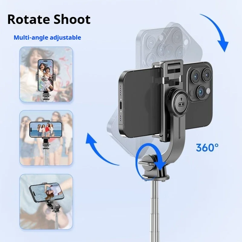 Super Mini Selfie Stick Portable Phone Holder Integrated Design Extendable Wireless Bluetooth Remote For Live Broadcast TikToke