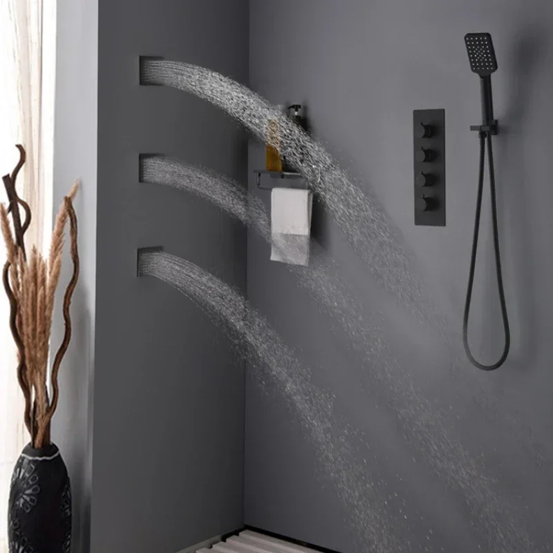 

Concealed Shower Head Set Hot Melt Embedded Wall-Mounted Constant Temperature Ceiling