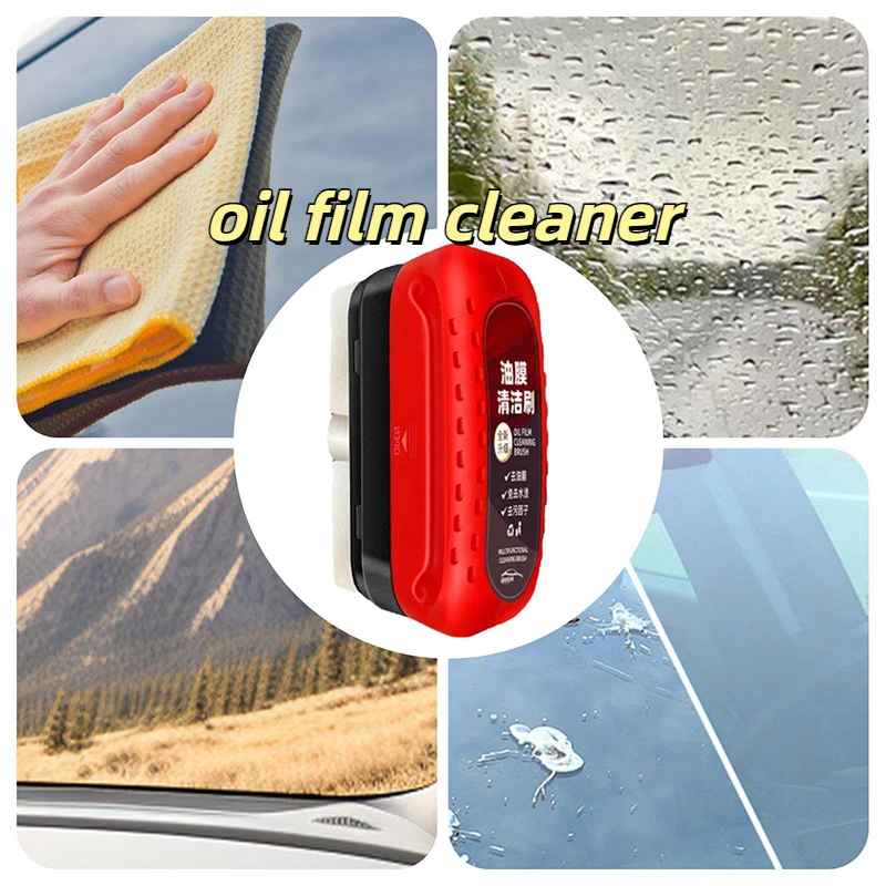 Glass Oil Film Cleaner Brush Car Windshield Prevents Rain And Fog Glass Oil Film Dirt Strong Remover Glossy Cleaning Detergent