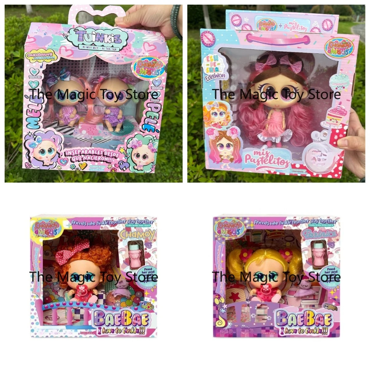 Muñeca Distroller original española de cabeza grande, modelo de figura coleccionable, juguete de regalo