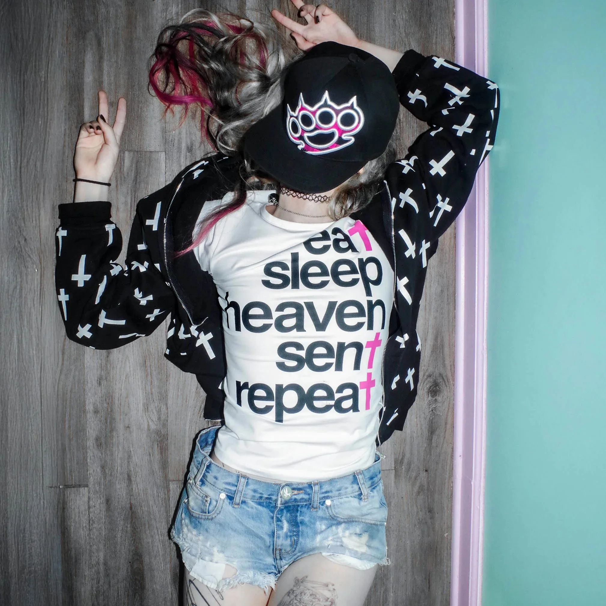 Harajuku Y2K Style Graphics Fairy Grunge Summer Crop Tops Slim 2000s Tops Punk Gothic Emo Short Sleeve T-shirt Vintage Baby Tee