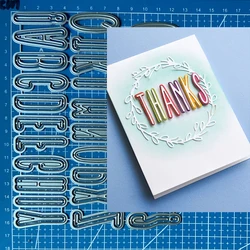 Lucky Goddess Metal Cutting Dies Twiggy Alphabet Diy Scrapbooking Photo Album Decorative Embossing Paper Card Crafts