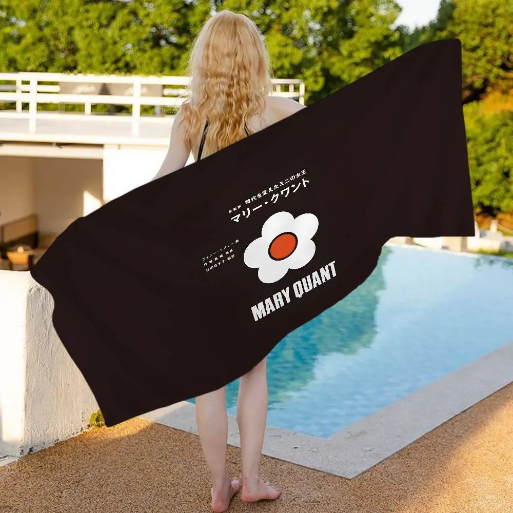 Fashion M-Mary-Q-Quant Microfiber Beach Towel Absorbent Quick Dry Soft Yoga Swimming Resort Mountain Climbing Towel
