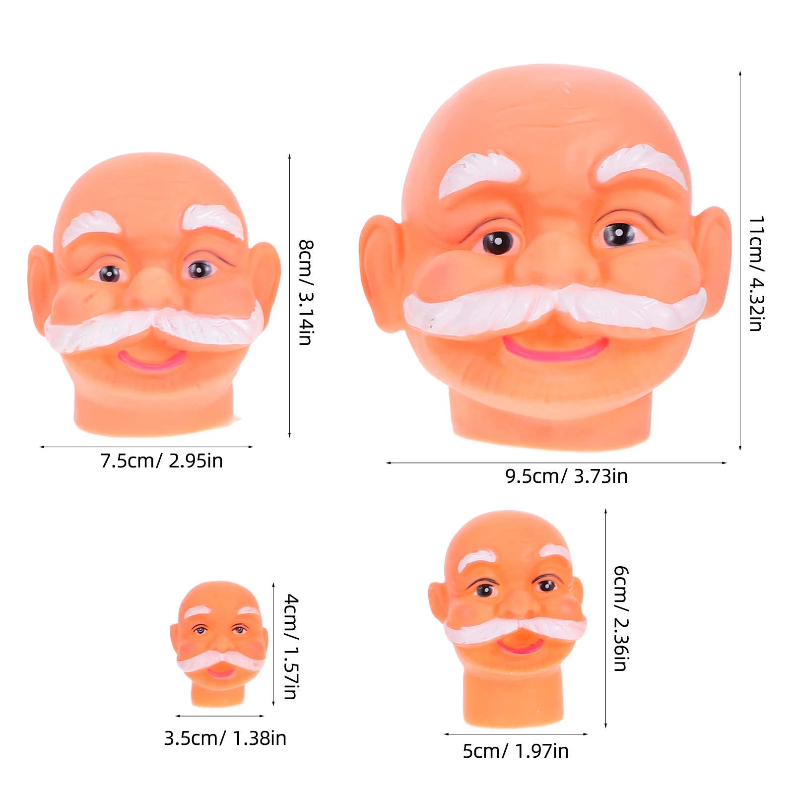 4 قطع DIY سانتا كلوز رئيس الفينيل الحرفية كيت اليدوية عيد الميلاد عطلة زخرفة الطرف الديكور سانتا كلوز رئيس #5