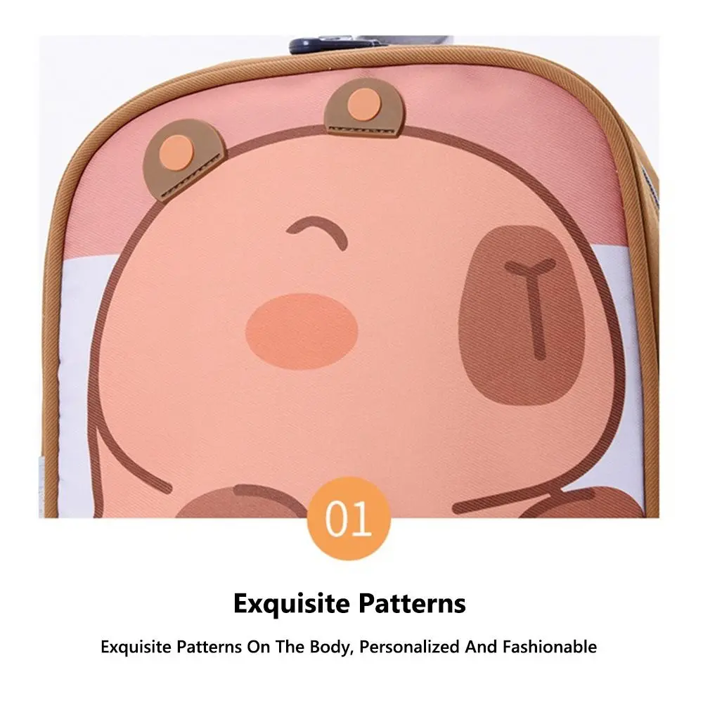 High Quality Capybara/Rabbit Capybara Backpack Large Capacity Multi-pocket Shoulders Bag Bookbags School Office