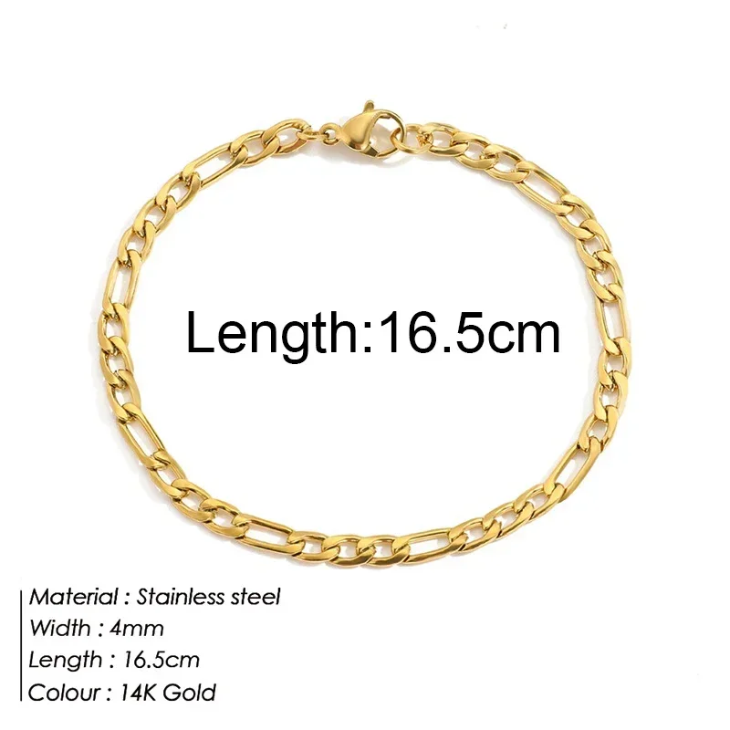 Women's Golden Name Initial Letter Pendant Bracelet