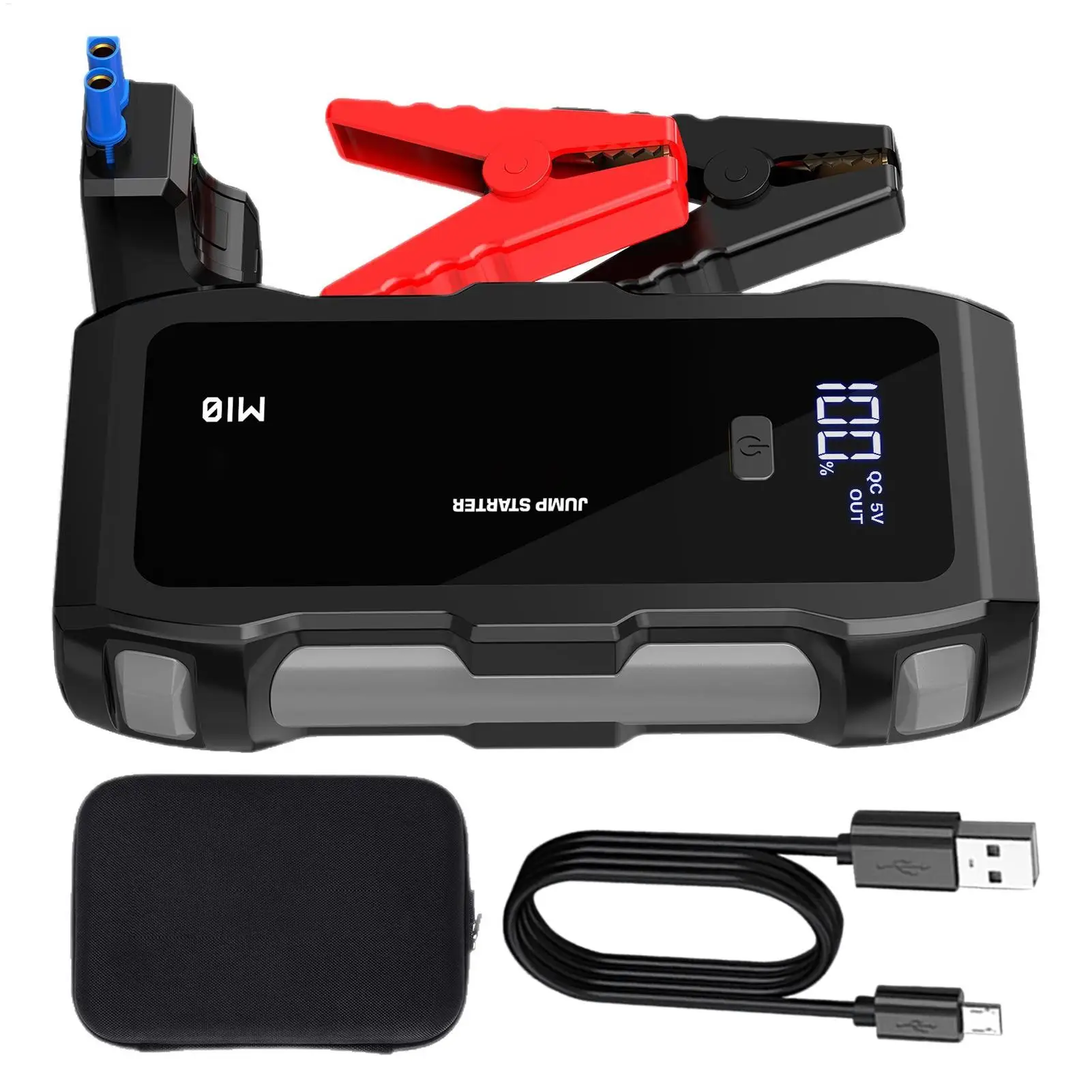 

new Car Jumper Starter Portable 8000A 12V USB Fast Charging Car Battery Jumper Pack For Sedans Motorcycles Boats RVs Snowmobiles