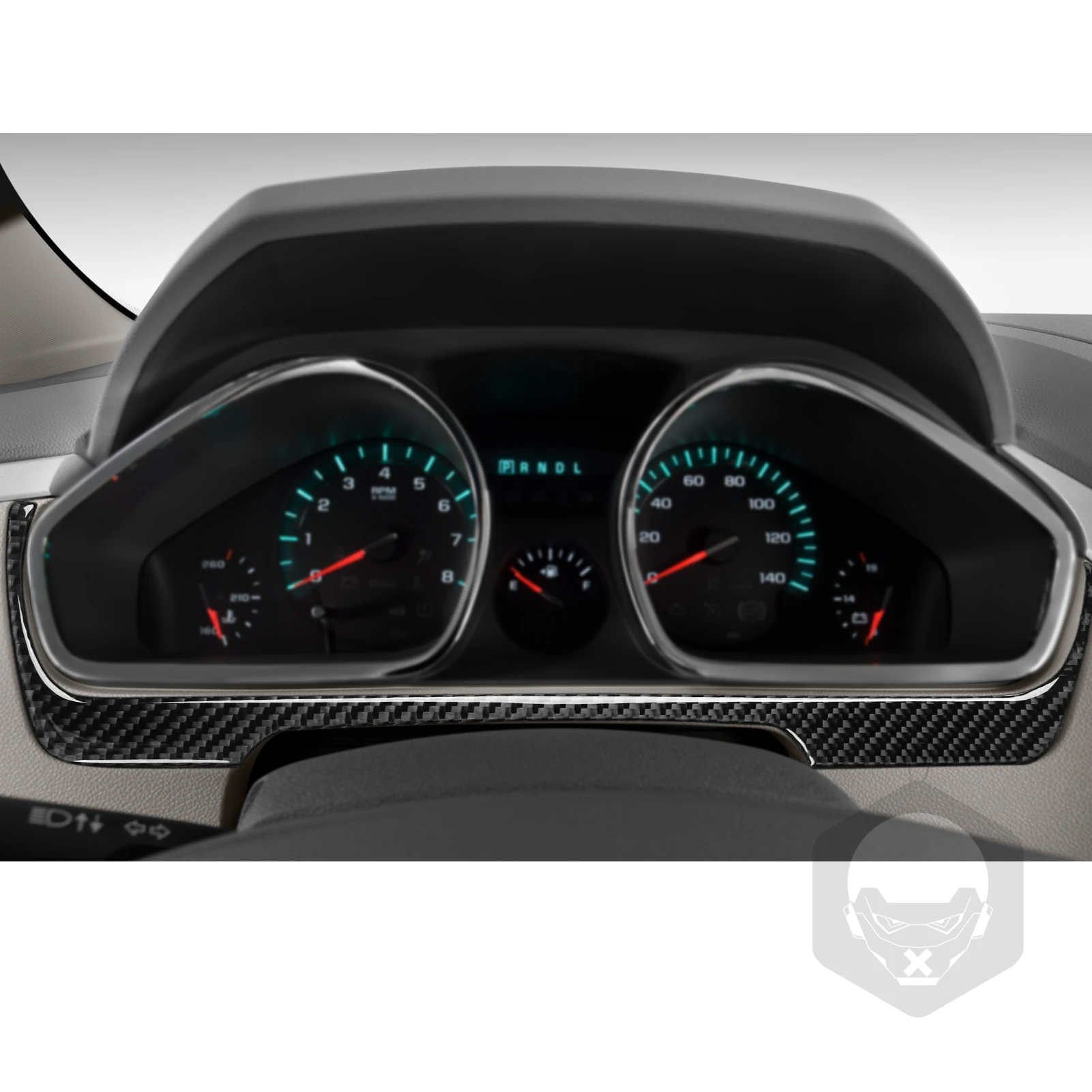 

Для Chevrolet Traverse 2009–2012 аксессуары для салона автомобиля, приборная панель, панель дисплея спидометра, наклейка из углеродного волокна