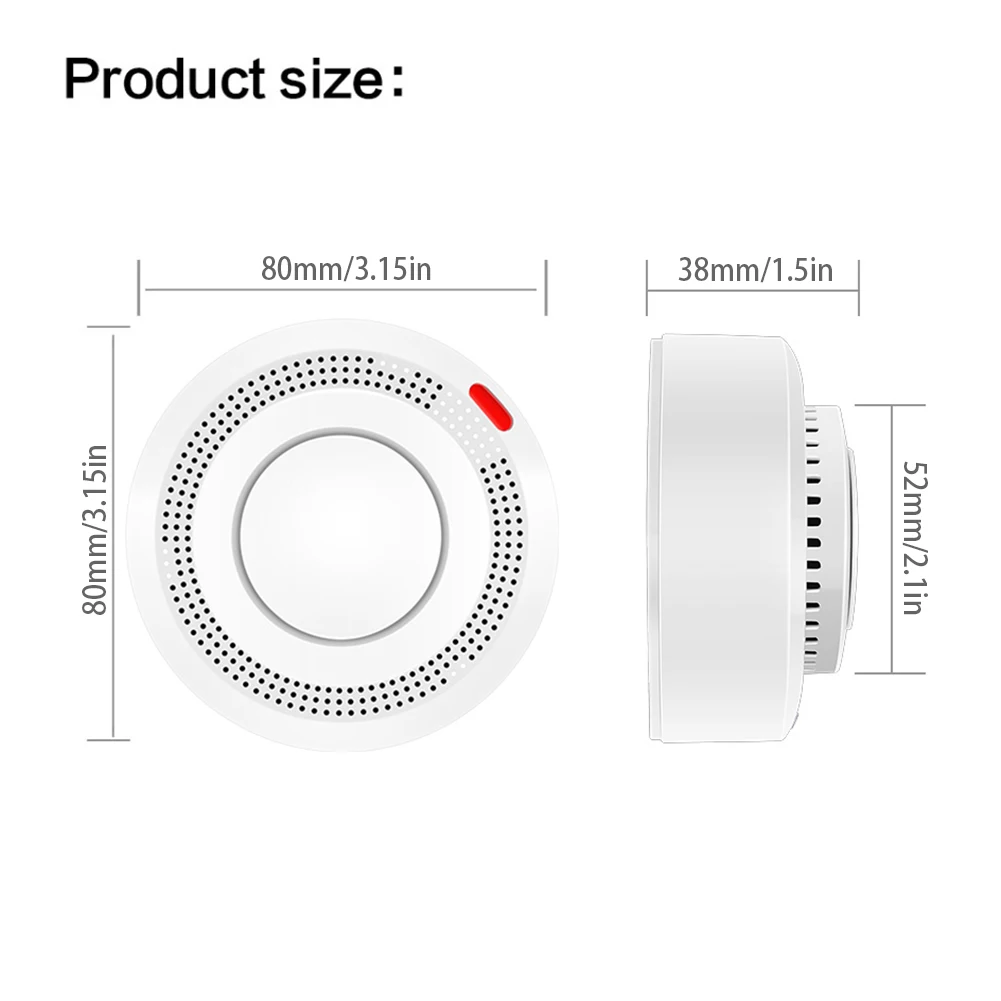 WiFi Smart Smog Detector Battery Operated For Bedroom