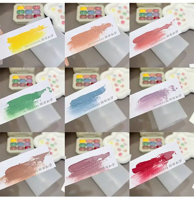 1Pc Nine-Grid patch Nail Gel Dye Gradient Nail Polish Gel UV per unghie Nail Art Gel per unghie fai da te