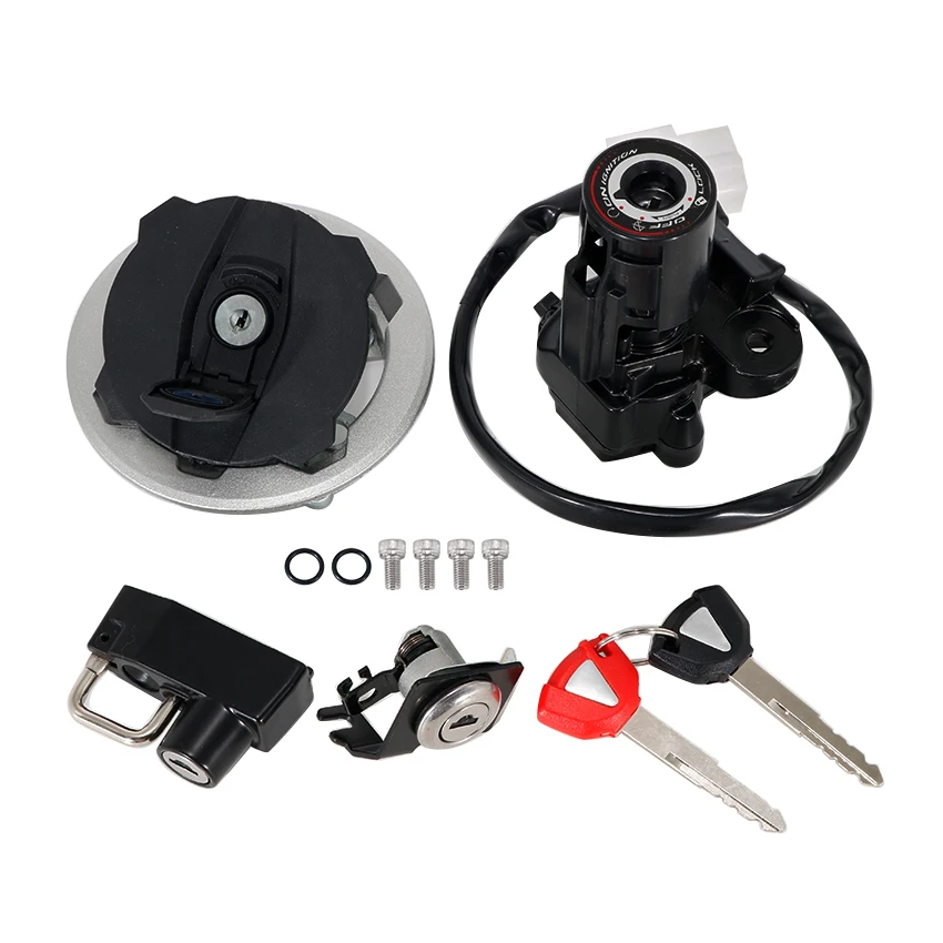 

For Kawasaki EX500 Ninja 500 ABS 500 KRT Edition ER500 Z500 SE ABS 2024-2025 Motorcycle Fuel Gas Tank Cap Cover Lock Set