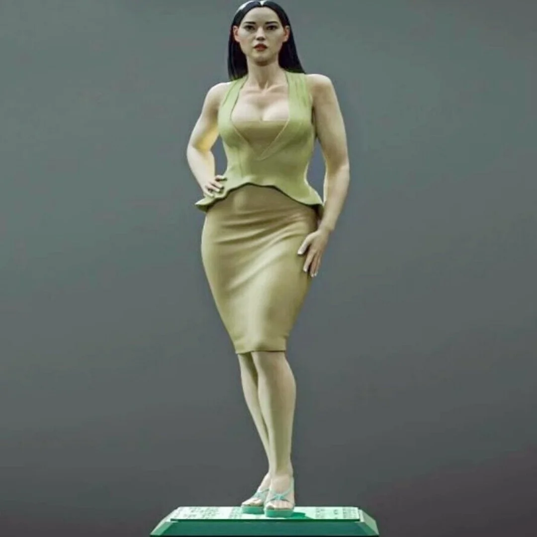 Figura de resina em escala 1/24, kit de modelo montado de mônica bellucci, estátua, brinquedo de impressão 3d desmontado e sem pintura